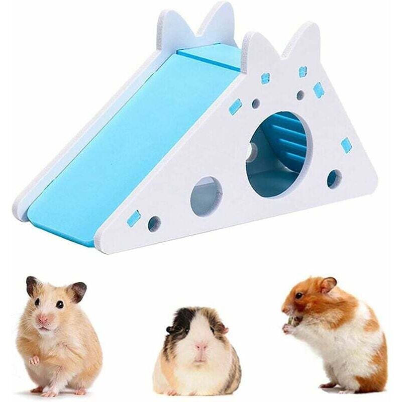 Hamsterkäfig, Hamsterhaus, Nest, Lebensraum, Hamsterhaus mit Leiter und Rutsche, Kletterspielzeug, Kleintier-Aktivitätsspielzeug gegen Langeweile