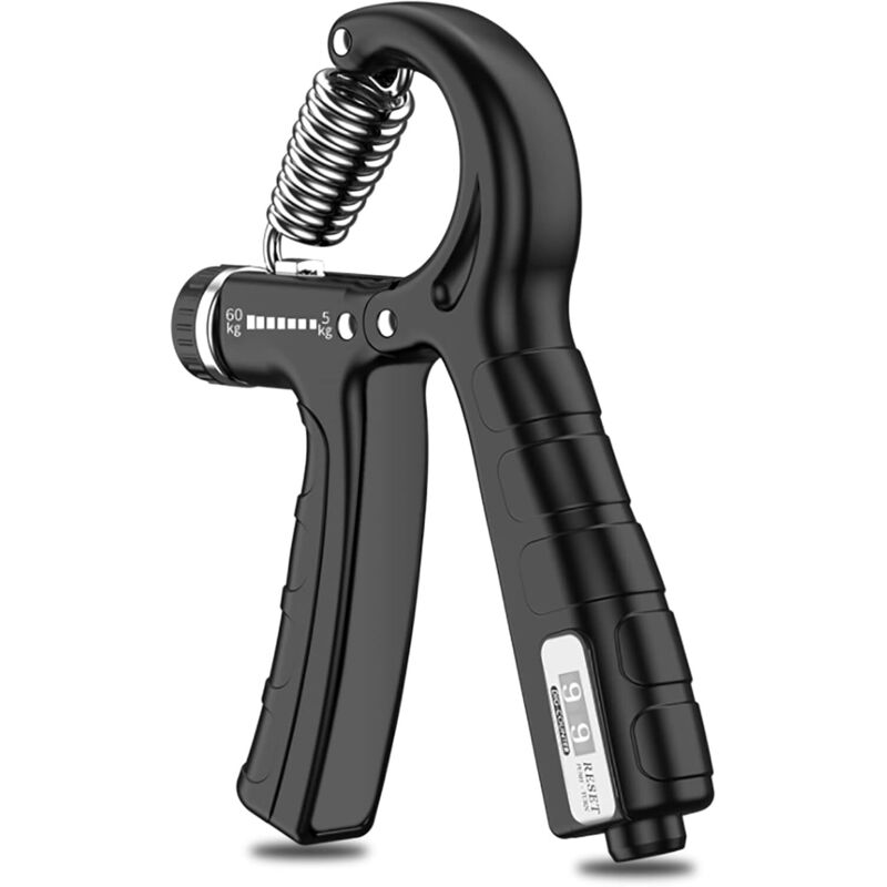 Tigrezy - Handgriff, Bodybuilding-Sport-Heim-Handgriff, Bodybuilding-Mann-Umerziehungshand, verstellbar von 5–60 kg, mit Zählfunktion,