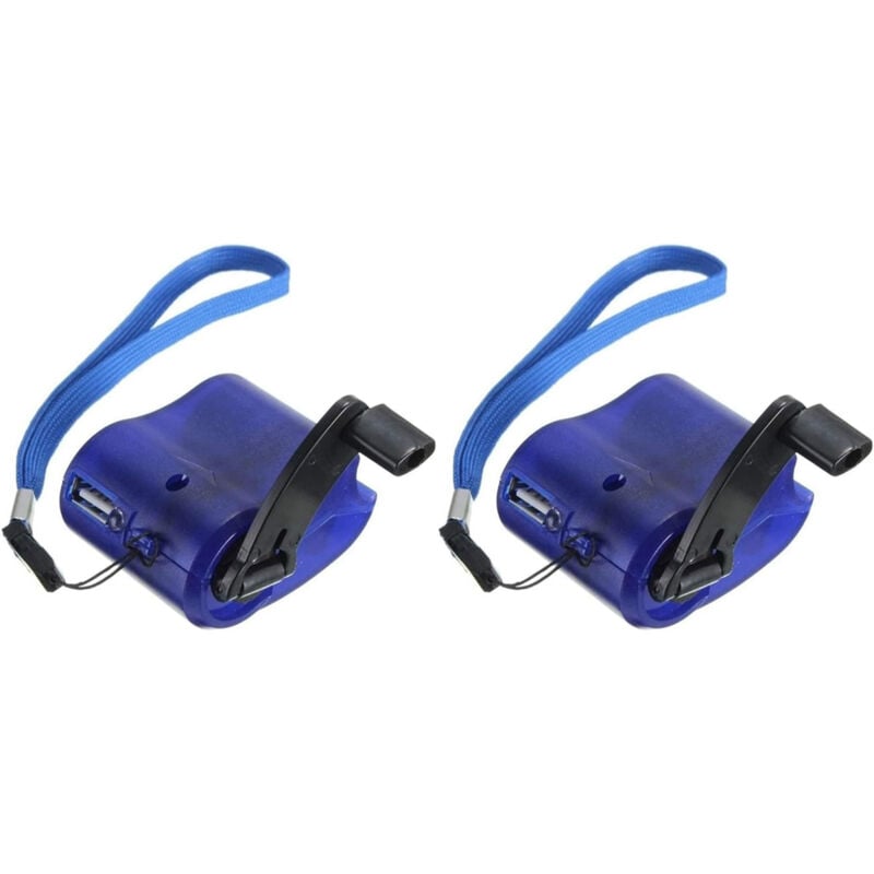 Coocheer - Handkurbel-USB-Notfallladegerät für MP4-Handy, Outdoor-Handkurbelgenerator, Notladegerät mit USB-Anschluss, Outdoor-Handnetzteil