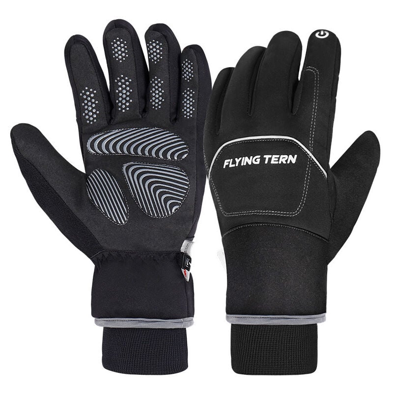 Tonchean - Handling-Handschuhe, wasserdichte, winddichte Thermohandschuhe, warme Touchscreen-Handschuhe, für Radfahren, Rennen und Outdoor-Sport, für