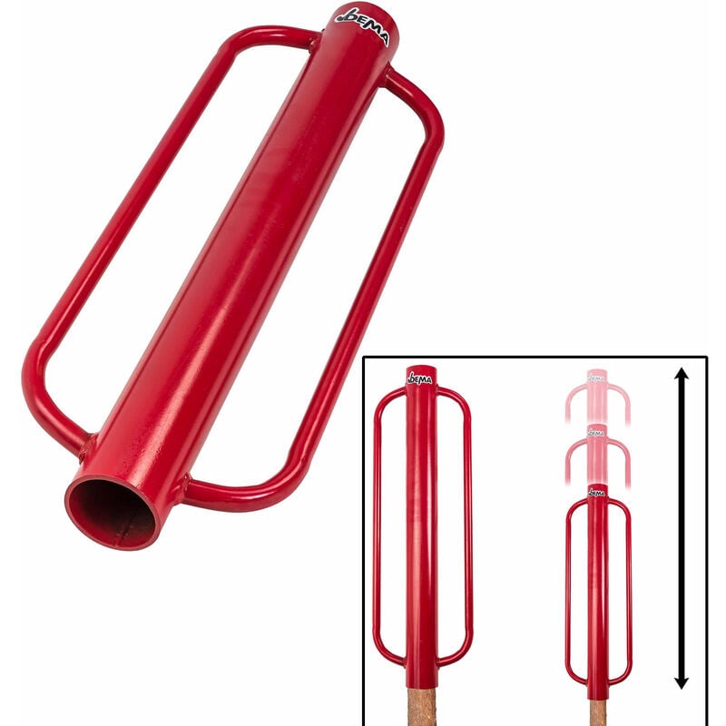 Handramme Pfahlramme 8kg Pfostenramme Pfahlhammer Ramme DHR8 Zaunbau Weidezaun