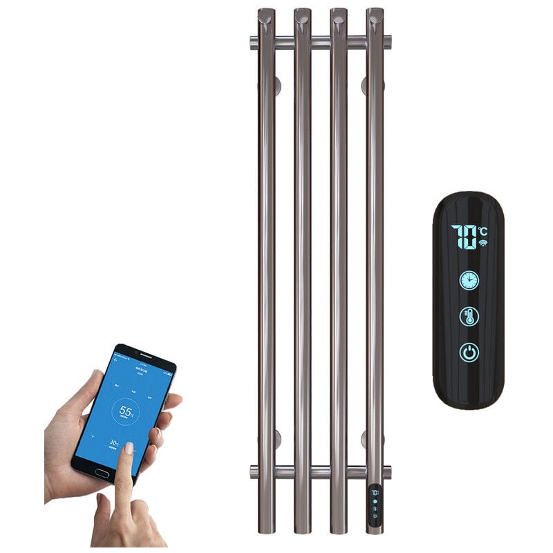 Esip - Handtuchheizkörper Elektrisch Chrom Handtuchtrockner Elektrisch 950 257 mm Intelligente Konstante Temperatur Badheizkörper Elektrisch 304