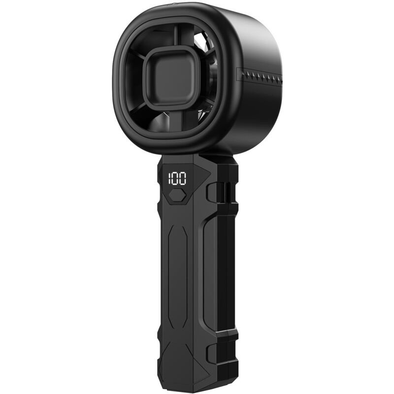 Handventilator Tragbarer Mini Ventilator mit Digitalanzeige Klein USB Ventilator Akku Aufladbar Wiederaufladbar Hand Ventilatoren Für Reisen Büro