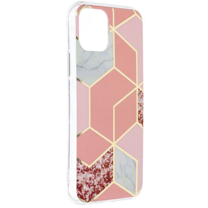 Markenlos - Handy Hülle Schutz Cover Case 'Marble Cosmo' Muster Handyschale Tasche kompatibel mit Samsung Galaxy A12 (A125F) Motiv 2