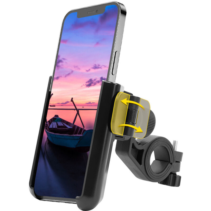 Handyhalterung Fahrrad Universal Motorrad Handyhalter 【1S Schnelle Demontage】 Handyhalterung für Rennrad MTB Scooter Mit 360 Drehen für 3,5-7,0 Zoll