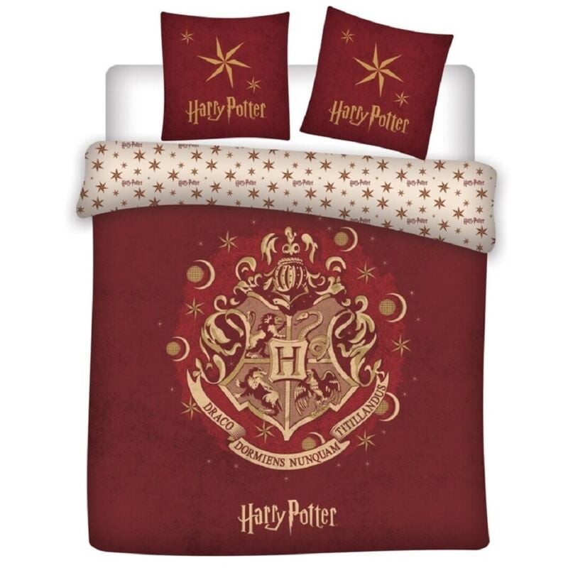 Harry Potter - Bettwäsche-Set Decke & Kissenbezug 200x200 + 63x63 cm aus Microfaser