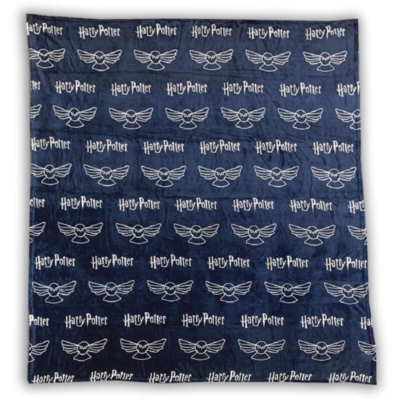 Harry Potter Decke – Wohndecke 130x170 cm für Kinderzimmer und mehr