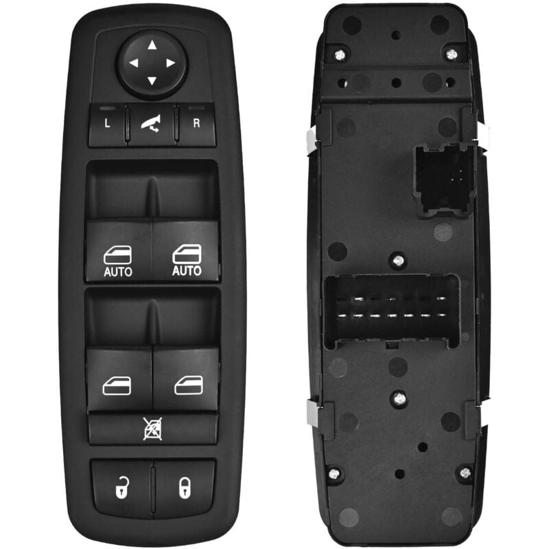 Hauptschalter für elektrische Fensterheber auf der Fahrerseite, 9-polig + 3-polig, passend für 2012–2015 17–19 Dodge Grand Caravan, 2013–2015 Ram