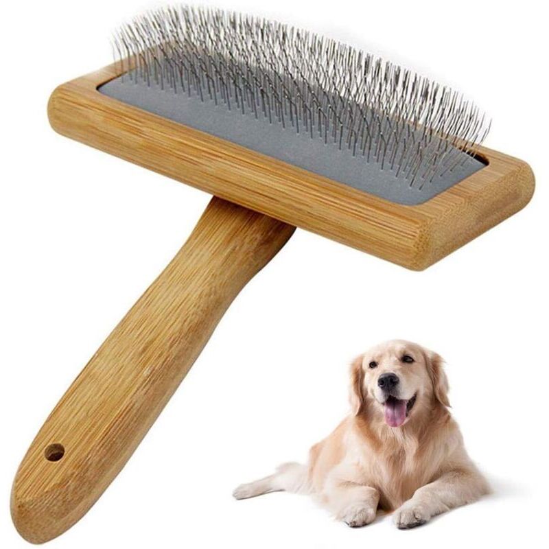 Aiperq - Haustierbürste für Hunde und Katzen, Fellpflegebürste für langes und kurzes Haar, Werkzeug zur Haarentfernung für Hunde und Katzen.