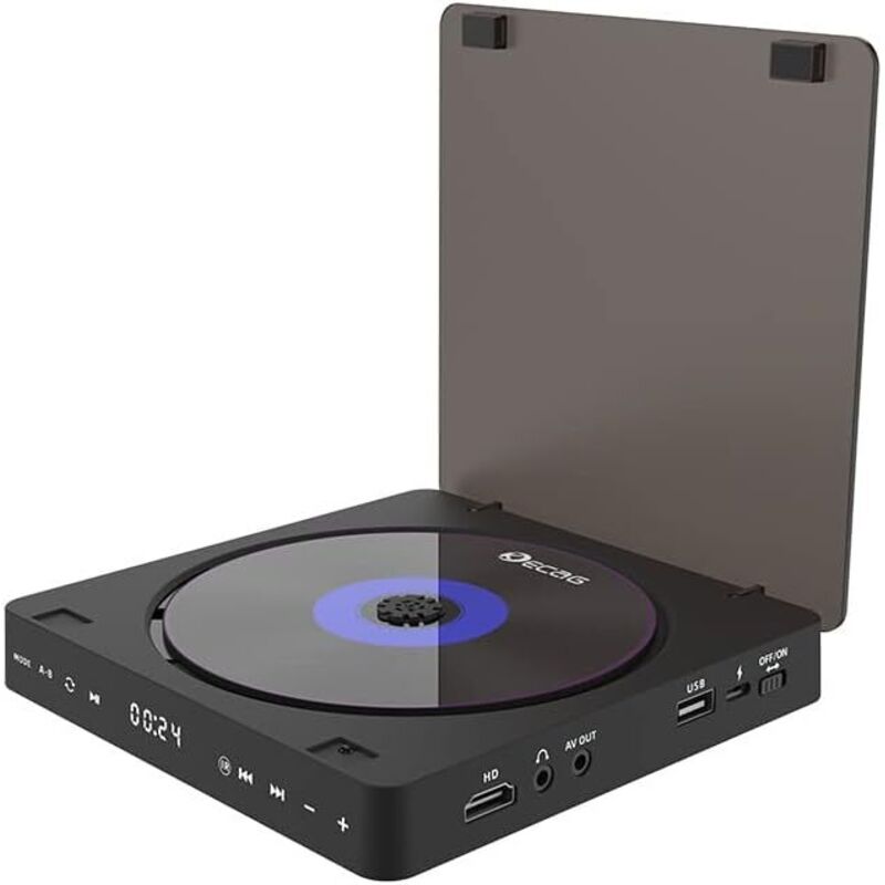 HDMI-DVD-Player für Fernseher, 1080p HD Blu-ray-DVD-Player, alle Regionen, mit Fernbedienung und HDMI/AV-Anschluss, unterstützt USB/TF-Karten,