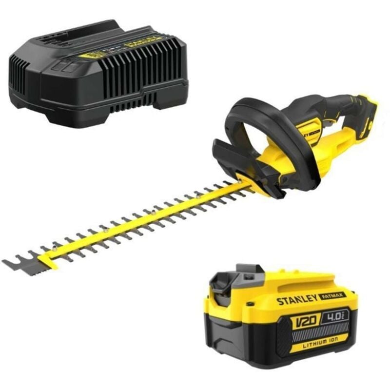 Heckenschere 55 cm 18V Stanley fatmax V20 SFMCHT855M1-QW - 1 Batterie 4Ah + Ladegerät