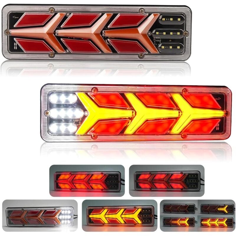 Heckstoßstangenleuchte Rücklichter Autoanhänger LKW Rücklicht Autoblinker Rücklichter LKW Busteile Rücklicht Rücklichter Blinker (2 STÜCK)