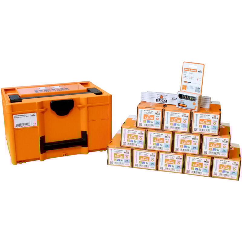 Heco Schrauben - HECO-Aktionskoffer Schreiner, Systainer³ M237, 4.900 Schrauben + Zubehör