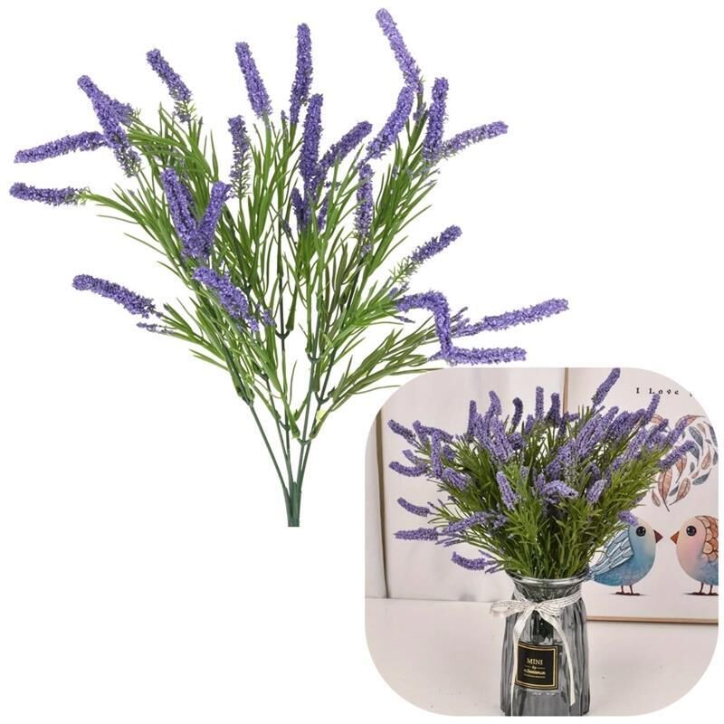 Heidezweige, dekorative Kunstblumen für die Vase, Blumenstrauß-Komposition, 40 cm