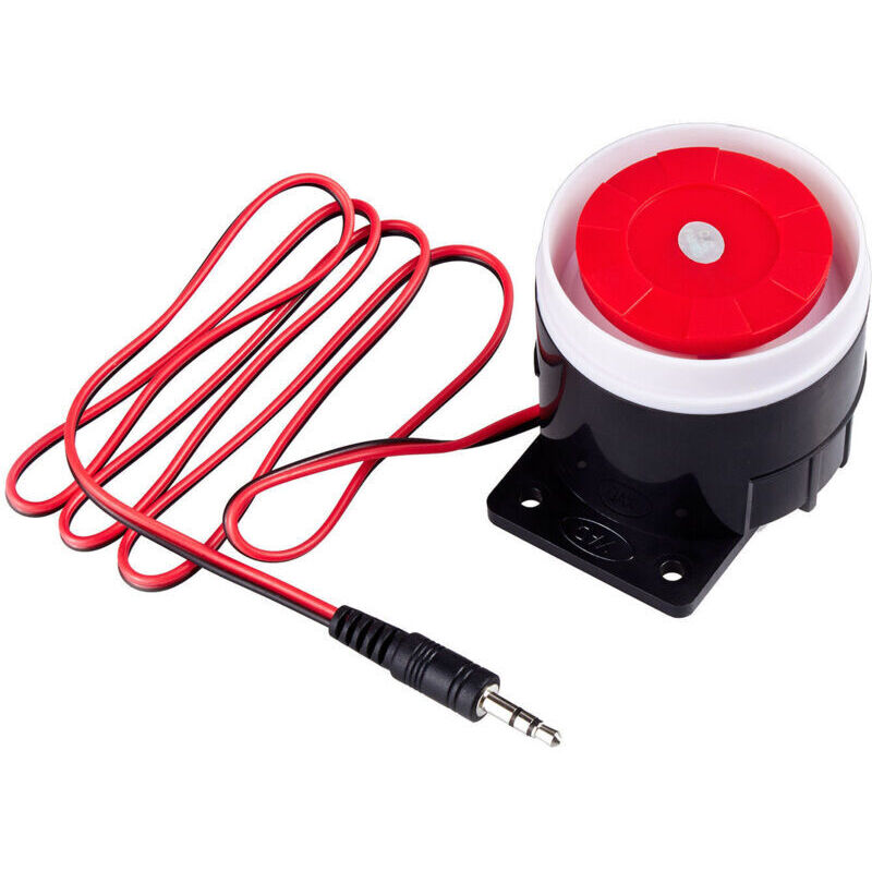 Heim-Sicherheitsalarmanlage, 120 dB, Innensirene für GSM-Alarmanlagen mit 3,5-mm-Klinkenstecker