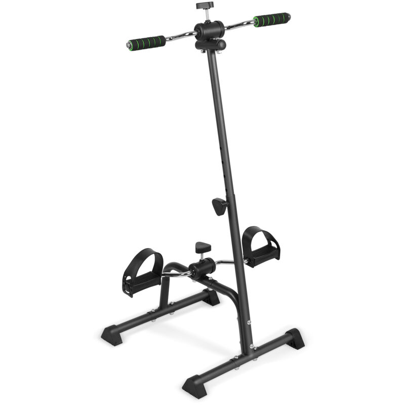 Heimtrainer mit Pedalen, Hand- und Fußrehabilitationstrainer für ältere Menschen, 43 × 40 × 95 cm, Schwarz.