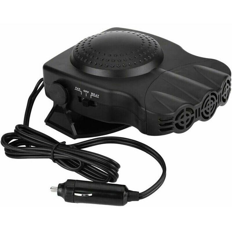 Jalleria - Heizlüfter, 12 v, 150 w, 2-in-1-Auto-Heizung, Kühler, Ventilator, Demister, Warmluft-Defroster, Auto-Heizung
