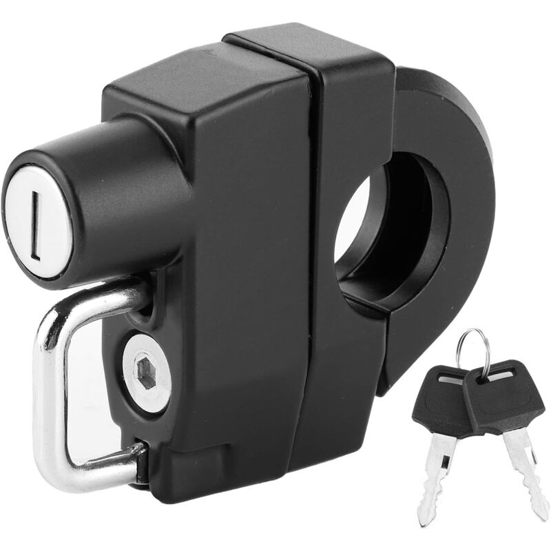 Ersandy - Helmschloss, Universal-Diebstahlschutzschloss für Motorradhelme mit Schlüssel-Fahrzubehör für, geeignet für 2,2–2,8 cm
