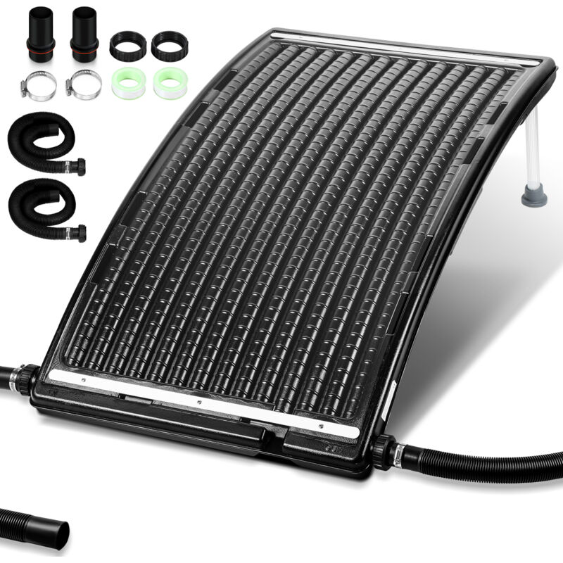 Swanew Sonnenkollektor Solar Poolheizung Solarheizung Pool Heizungen Solaranlage Warmwasser Gartendusche 110 x 69 x 14 cm fürPool