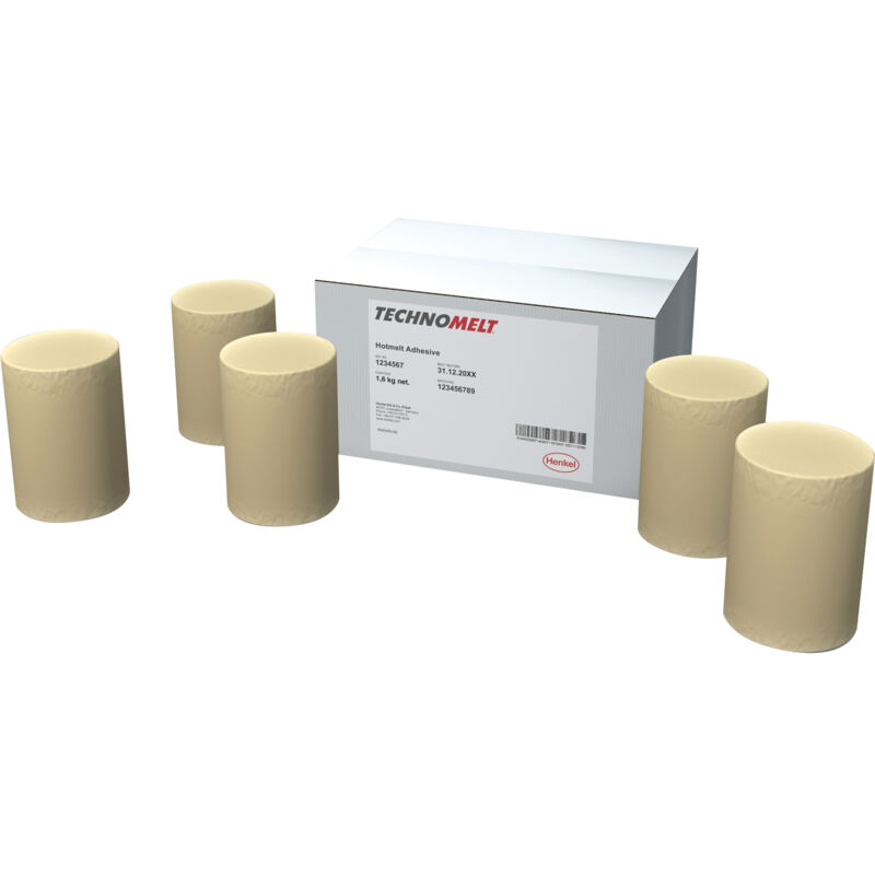 Schmelzkleber technomelt dorus hkp 27 pur natur, Patronen passend zu HolzHer Kantenanleimmaschine Inhalt: 6 Stück a 0,3 kg - Henkel