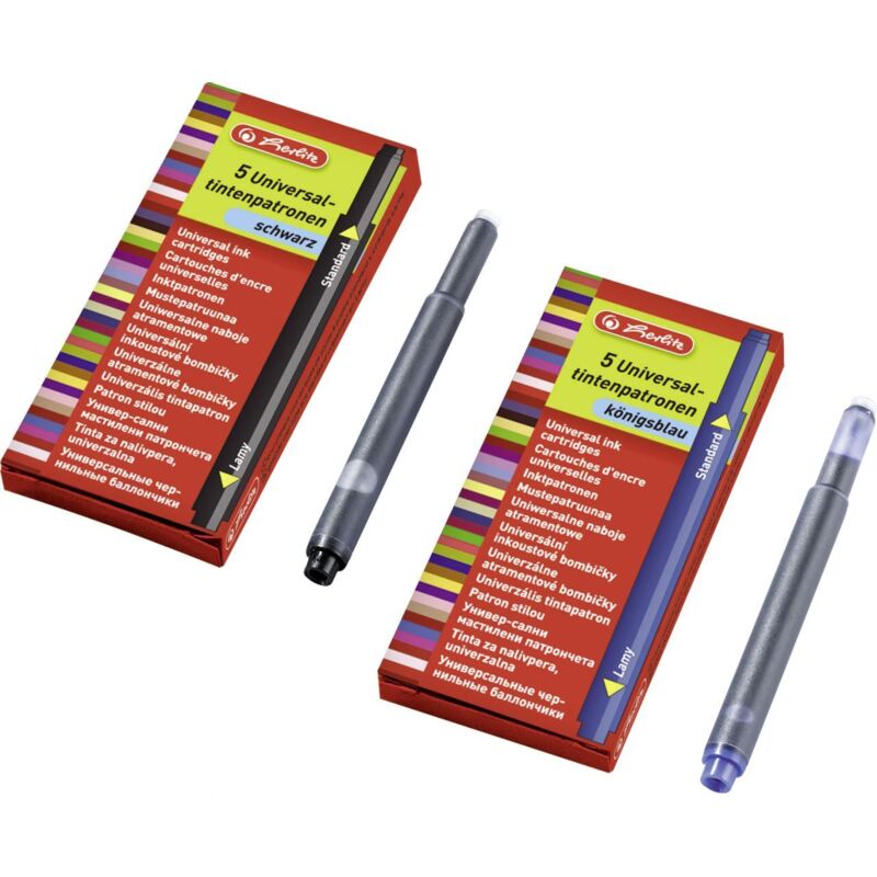 Herlitz - Tintenpatronen Universal blau, 2 x 5 Stück Schreibwaren