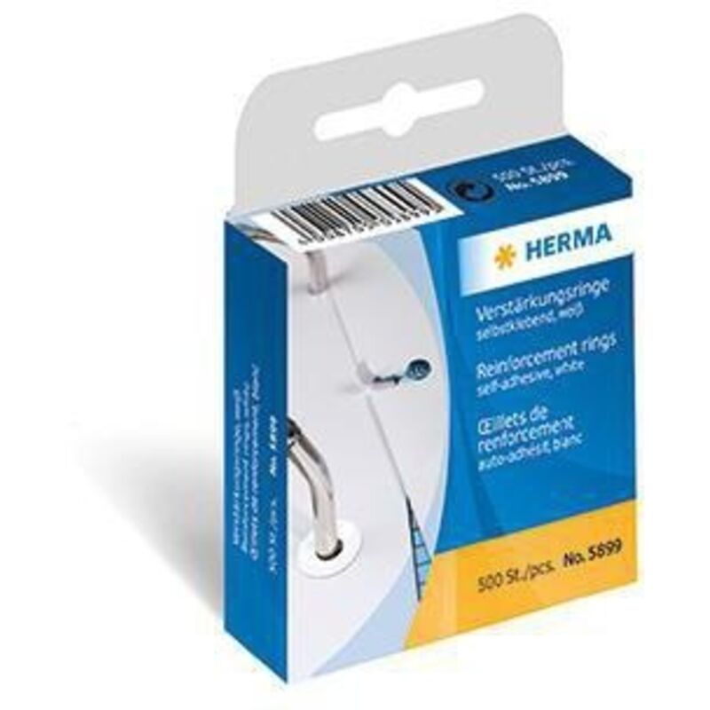 Herma - Lochverstärkungsringe 12mm weiß 500 St./Pack. 12mm weiß 500 St./Pack.
