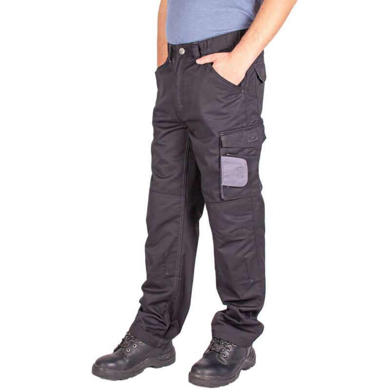 HERREN DENIM ARBEITSHOSE HERREN ARBEITSHOSE bis zur Taille mit Kniepolstern BHP FIRI 56 Bundweite 98/106cm