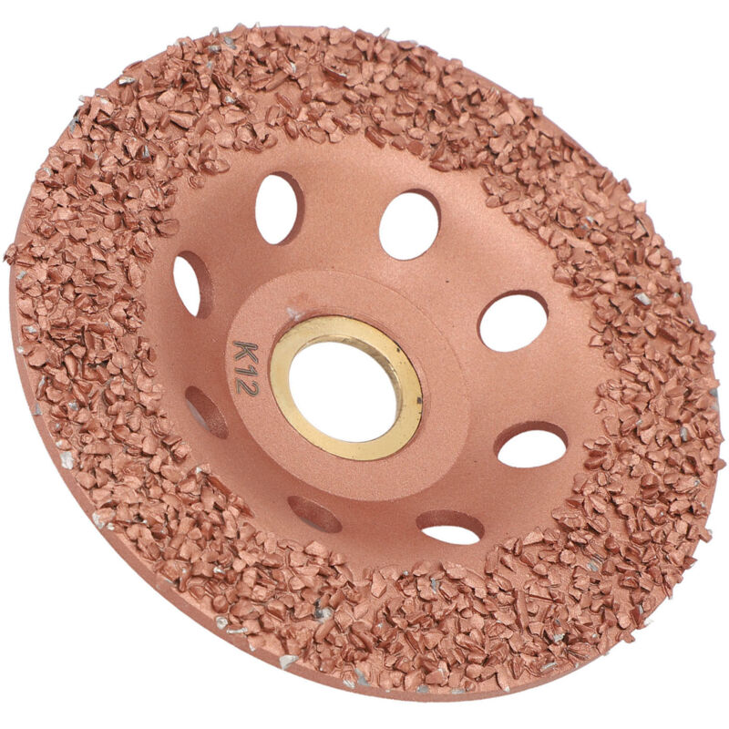 Hethlif 100-mm-Hufscheibe mit Titanbeschichtung, 16-mm-Schaft-Winkelschleiferaufsatz für die Hufpflege von Nutztieren, geeignet für Rinder, Pferde und