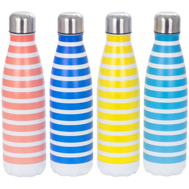 Signes Grimalt - Mehrfarbige Thermoflasche mit Streifen, ideal für heiße und kalte Getränke, perfekt für Geschenke und den täglichen Gebrauch