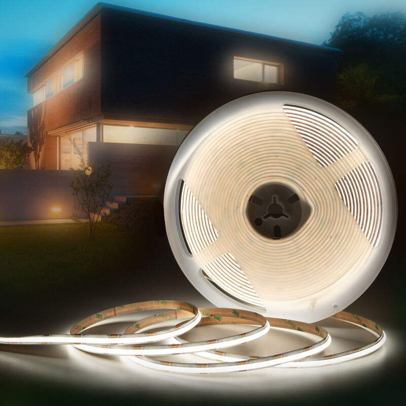 Cob led Strip selbstklebend 1-15 Meter led Streifen IP20/65 3000K-6000K cct rgb: n - Neutralweiß - 4000k, 9 Meter - Hexim