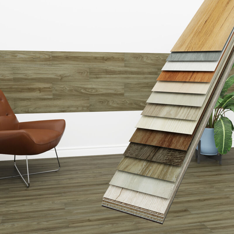 Hexim - Vinyldielen 0,97m² selbstklebend pvc Wandverkleidung Bodenbelag Holzoptik 91x15cm Paneele: 7 Dielen / 0.97 m², 1811-4 Golden Maple