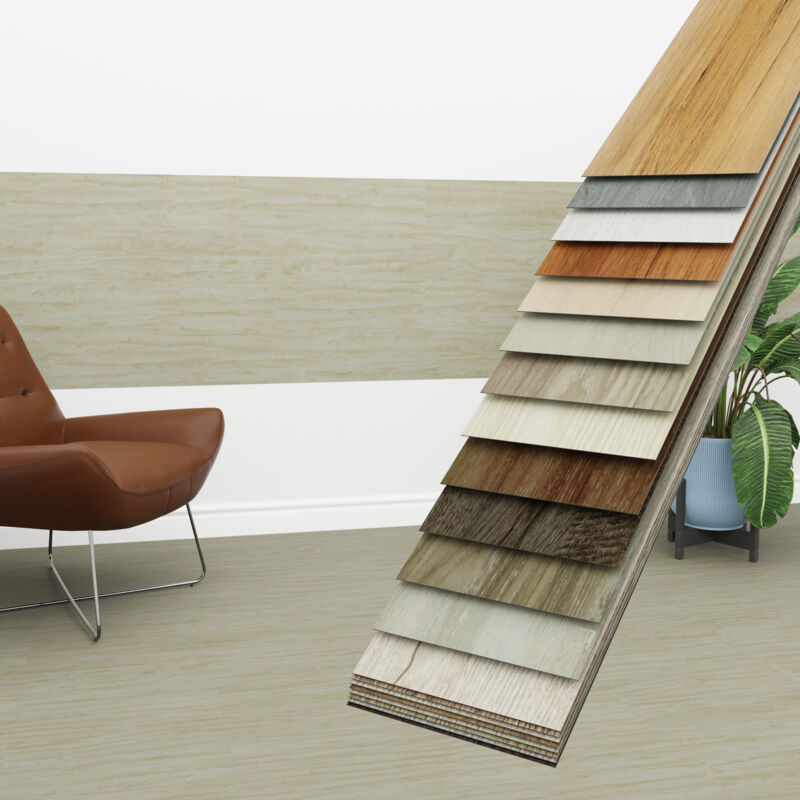 Hexim - Vinyldielen 0,97m² selbstklebend pvc Wandverkleidung Bodenbelag Holzoptik 91x15cm Paneele: 7 Dielen / 0.97 m², 2601-12 Soft Maple