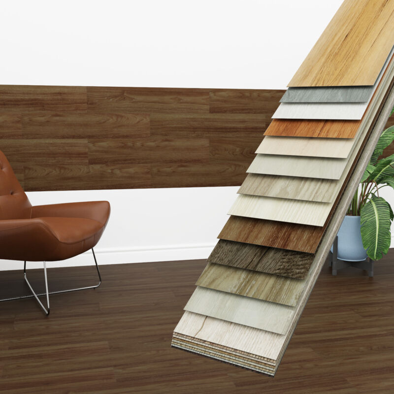 HEXIM Vinyldielen 0,97m² selbstklebend PVC Wandverkleidung Bodenbelag Holzoptik 91x15cm Paneele: 7 Dielen / 0.97 m², 1811-11 Caramel Oak