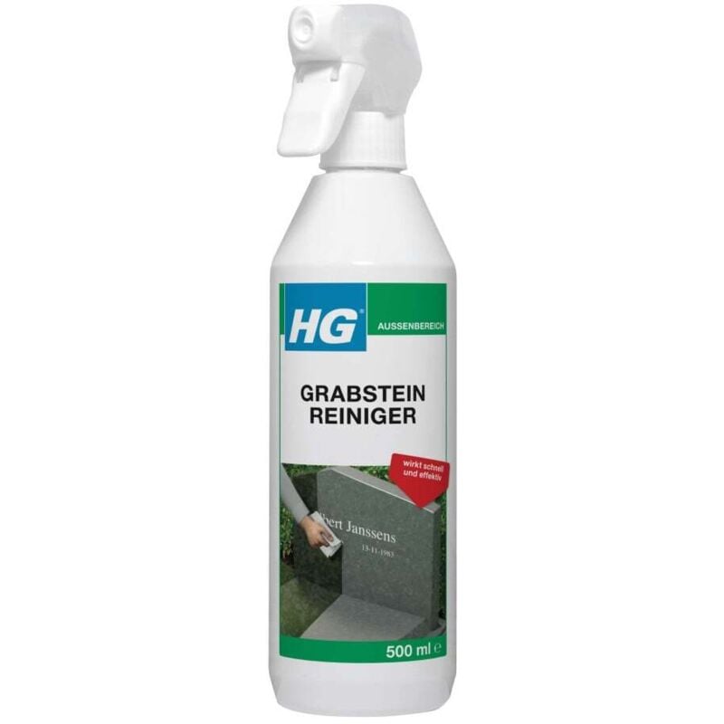 HG - Grabstein Reiniger 500 ml Granit Marmor Naturstein
