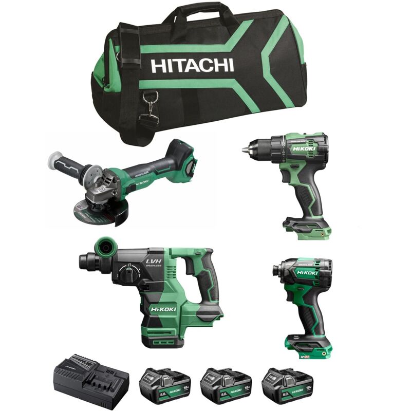 Werkzeug - Akku-Werkzeug-Set, 9-teilig, mit Akkus und Ladegerät KC18DEWHZ - Hikoki