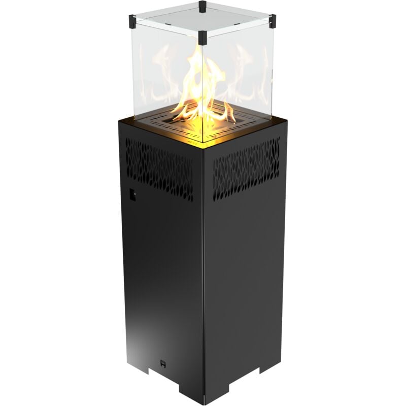 Gas-Terrassenheizung fuente q v 5,7 kW schwarz Gasheizung Gas-Gartenheizer - Hitze