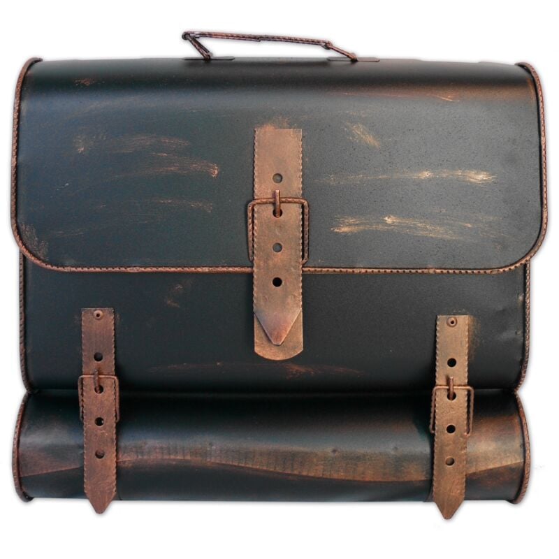 HMF Briefkasten Antik SCHULRANZEN 122, 36 x 41 x 8,5 cm Kupfer