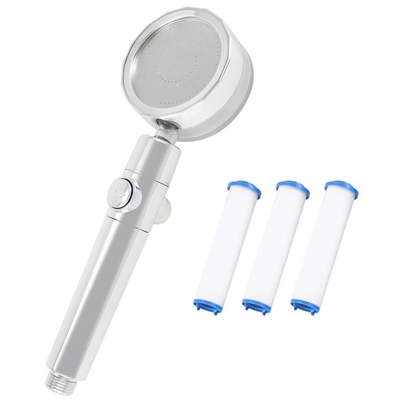 Hochdruck-Duschköpfe, Handbrause mit Turbolüfter, Hydro-Jet-Kit mit 3 Filtern, Turbolader