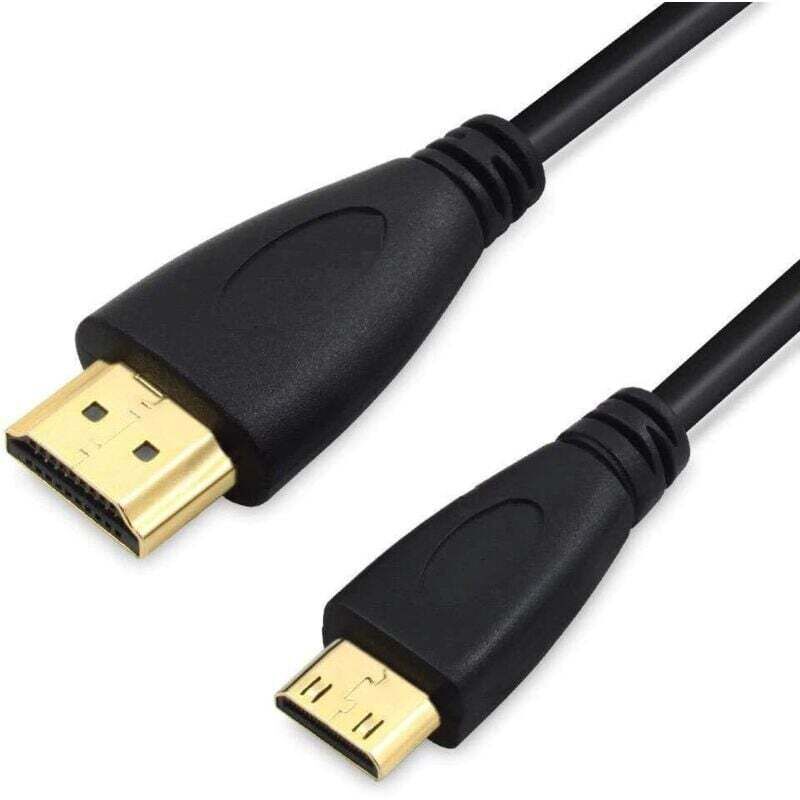 Hochgeschwindigkeits-Mini-HDMI-Kabel, Full HD 3D / Mini-HDMI-C-Stecker auf HDMI-A-Stecker – 1 m