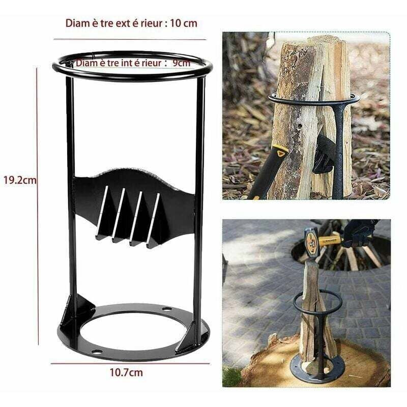 Hochleistungs-Holzspalter, manueller Holzspalter, Holzspalter aus leichtem Brennholz, Anzündholzspalter, geeignet für Familiencamping im Freien,