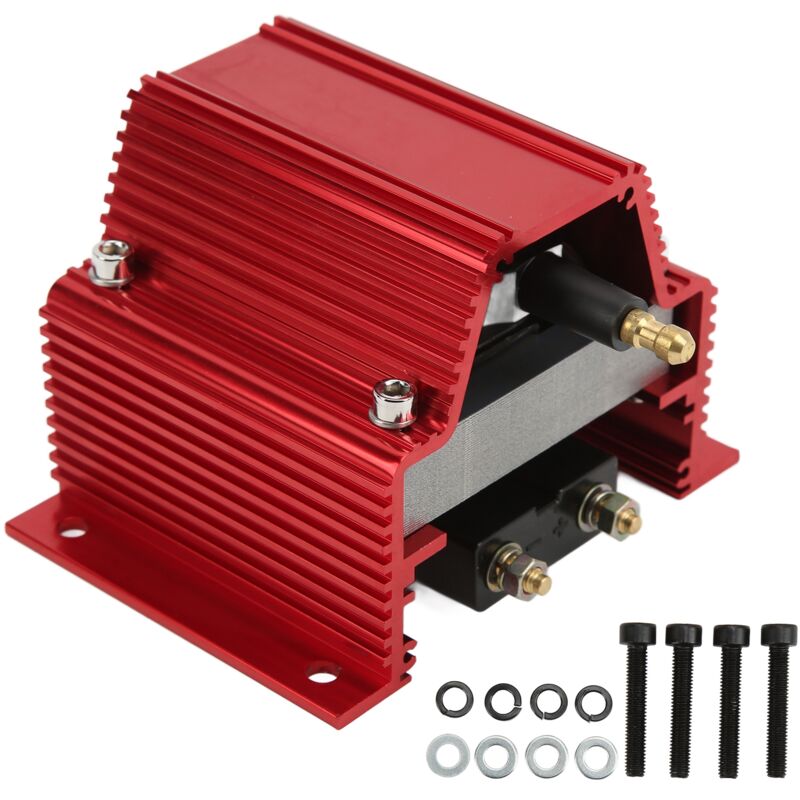 Zoternen - Hochleistungs-Zündspule Metall Rot Hochleistungs-Zündspulensystem Hochleistungs-Zündspule Rot Elektrischer Kern Rot Ersatz für Chevy V8