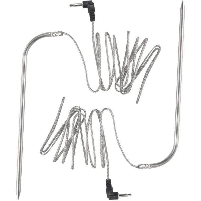 Hochtemperatur-Fleischsonde als Ersatz für Pelletgrills und Smoker, kompatibel mit Pit Grills, wasserdichtes 2-teiliges BBQ-Set