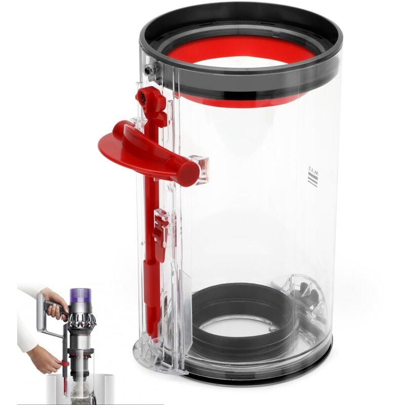 Hochwertiger, durchsichtiger Staubbehälter für Dyson Staubsauger V11 V15 SV14 SV15 SV22, für Dyson V11 V15 SV14 SV15 SV22 Staubsaugerzubehör,