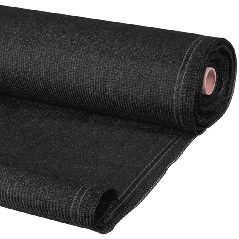 Idmarket - Hochwertiger Sichtschutz 1,8 x 10 m schwarz 400 gr/m² Hochwertiger Sichtschutz 1,8 x 10 m schwarz 400 gr/m²