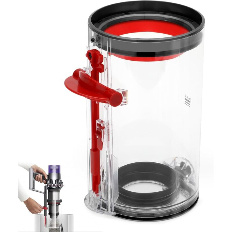 Hochwertiger, transparenter Staubbehälter für Dyson Staubsauger V11, V15, SV14, SV15 und SV22, Zubehör und Ersatzteile für Dyson Staubsauger V11,