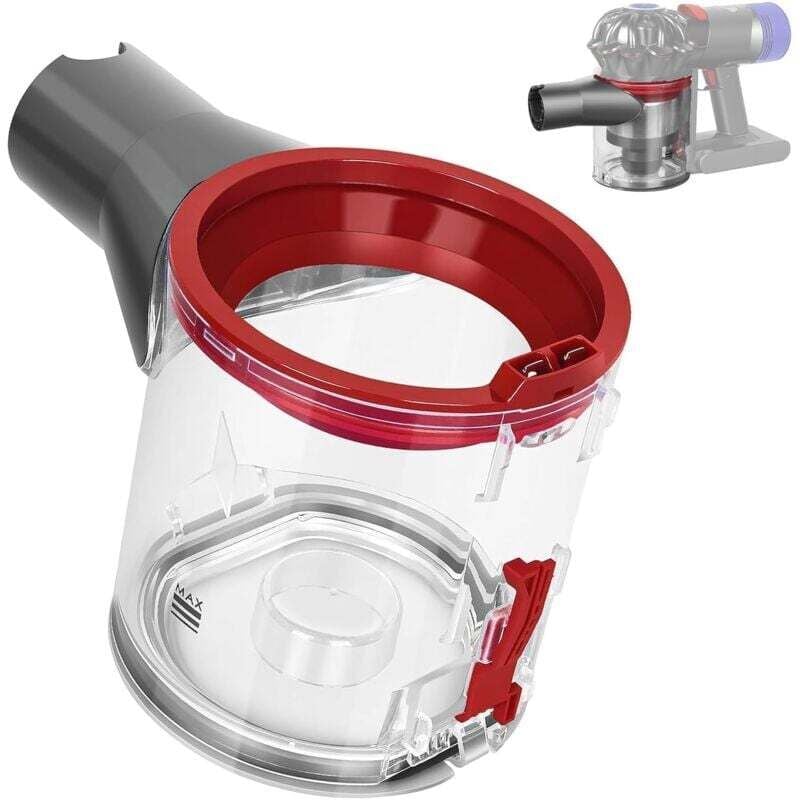 Hochwertiger transparenter Staubbehälter für Dyson V7/V8 Staubsauger, für Dyson V7/V8 Staubsaugerzubehör, Ersatzteile für Dyson