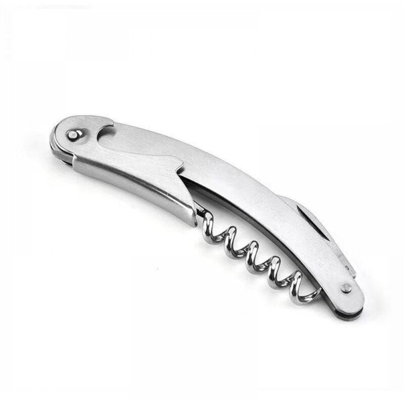 Hochwertiges 2er Set Sommelier-Tire-Bouchons aus Edelstahl 430 – 3-in-1 Weinöffner, Kapselschneider und Flaschenöffner, ideal für Küche, Gastronomie