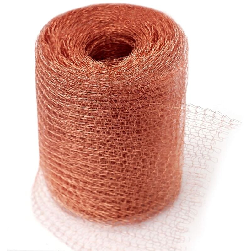 Hochwertiges Anti-Nagetier-Netz, 100 % Kupfer, Anti-Schnecken, Mäuse, Ratten, Vögel, Fadenwürmer, gestricktes Kupfernetz für den Innenbereich und den