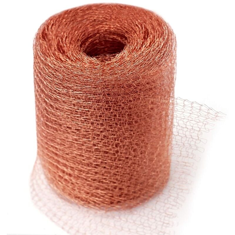 Hochwertiges Anti-Nagetier-Netz, 100 % Kupfer, Anti-Schnecken, Mäuse, Ratten, Vögel, Fadenwürmer, gestricktes Kupfernetz für den Innenbereich und den