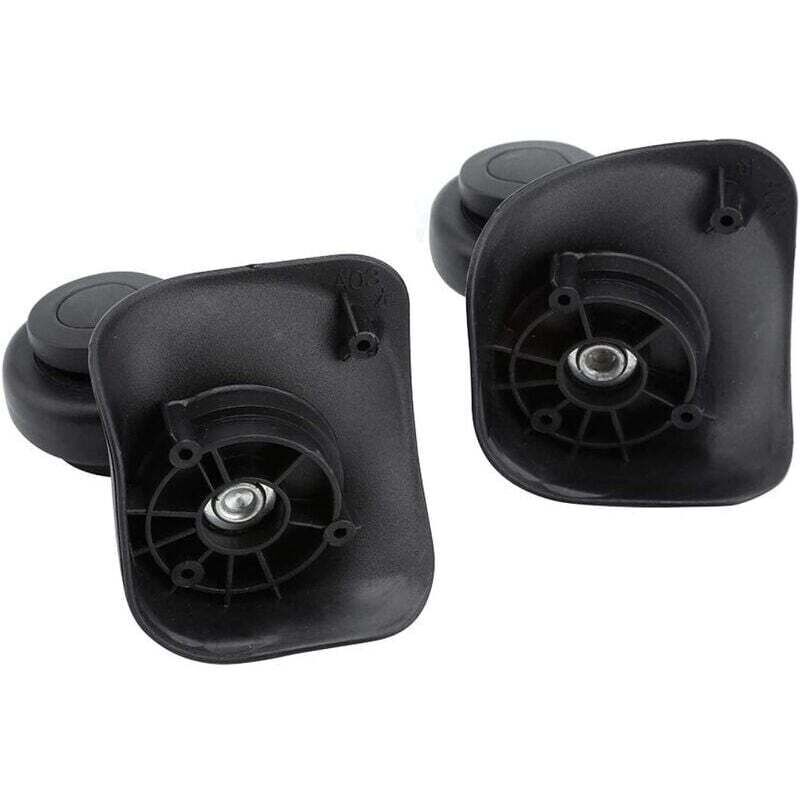 Hochwertiges schwarzes Schwenkrad, 2-teiliger Kofferroller, für Reisekoffer